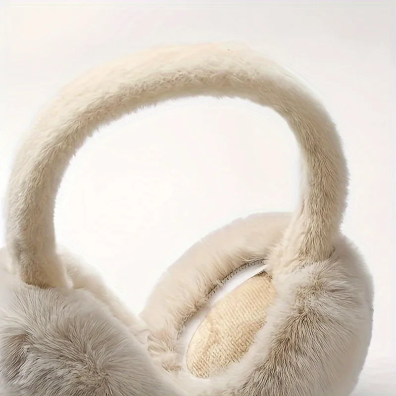 Soft Plush Ear Muffs for Cold Weather Outdoor Use