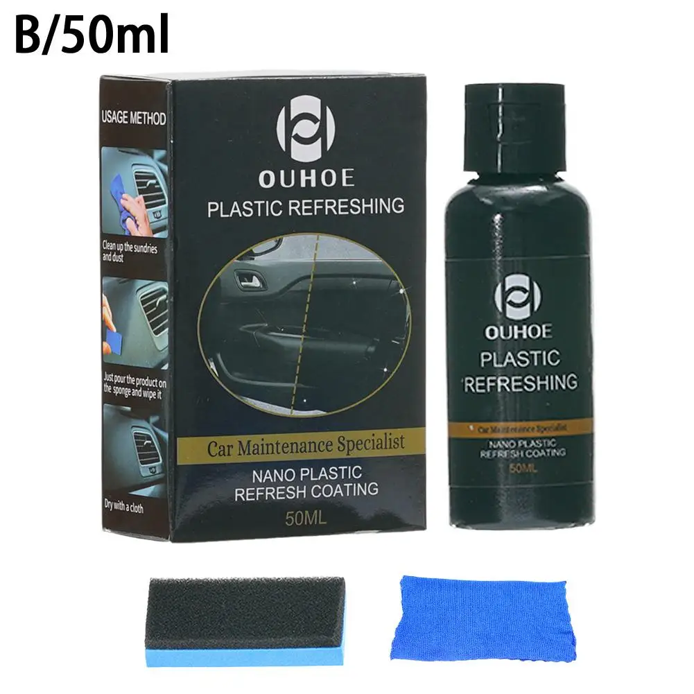 30ml/50ml Plastics Refreshing Coating Agent Car Refurbishment Cleaning  Agent Plastics Parts Refurbish Agent Car Exterior - Plastic & Rubber Care -  AliExpress, Car Cleaning Putty Reusable