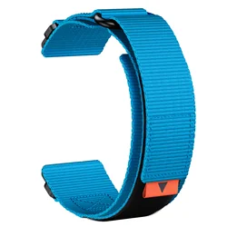 Nylon Quick Fit Strap Loop Band, 22mm/26mm, Versatile Fitness Watch Accessory - 26mm (Blue)
