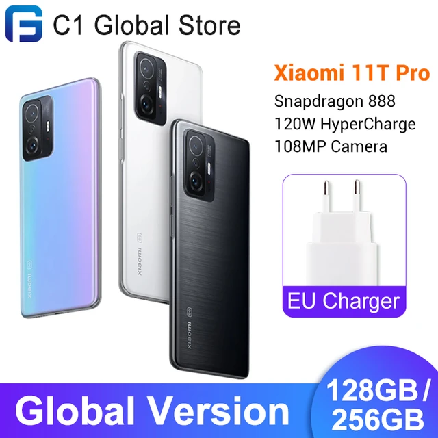 World Premiere】Global Version Xiaomi 11T Pro Smartphone 128/256GB  Snapdragon 888 Octa Core 120W HyperCharge 108MP Camera 120Hz - AliExpress