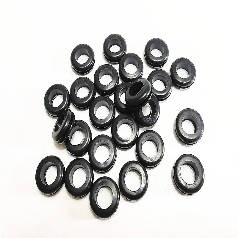 ROHS certificated from 100PCS to 2000PCS Asian type black rubber grommets wire protective grommets rubber bushing rings