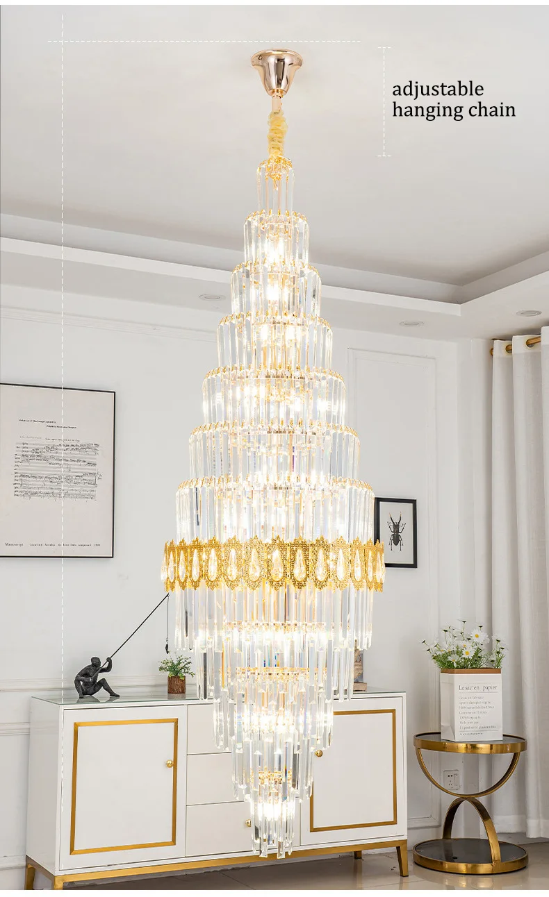 Lustre en cristal de luxe - vue 6