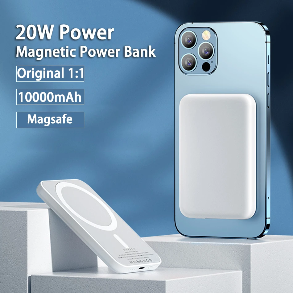 Banco Do Poder 10000mAh MacSafe Original 11 Banco Portátil Sem Fio Do