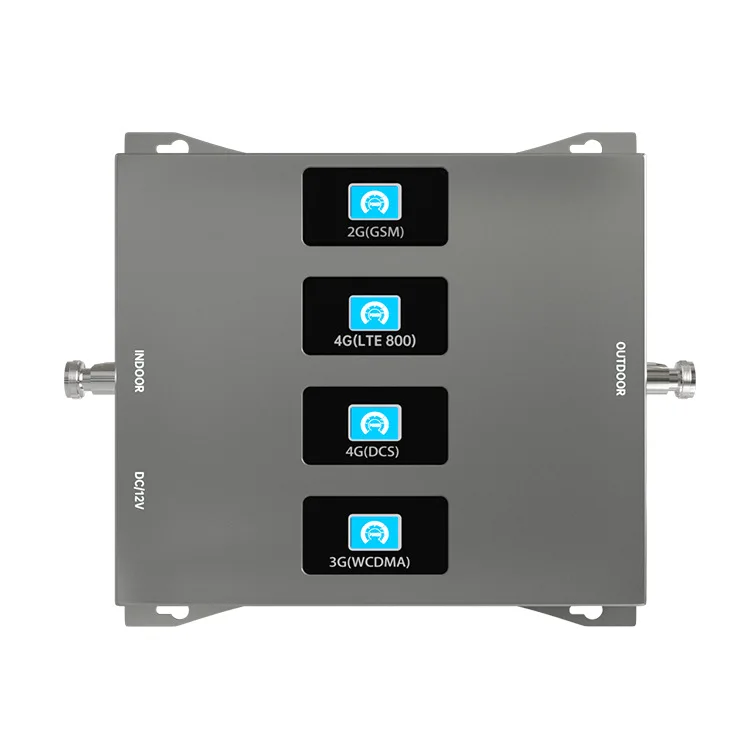 

Four-Frequency Signal Receiving Enhanced Repeater Booster Mobile Phone Amplifier