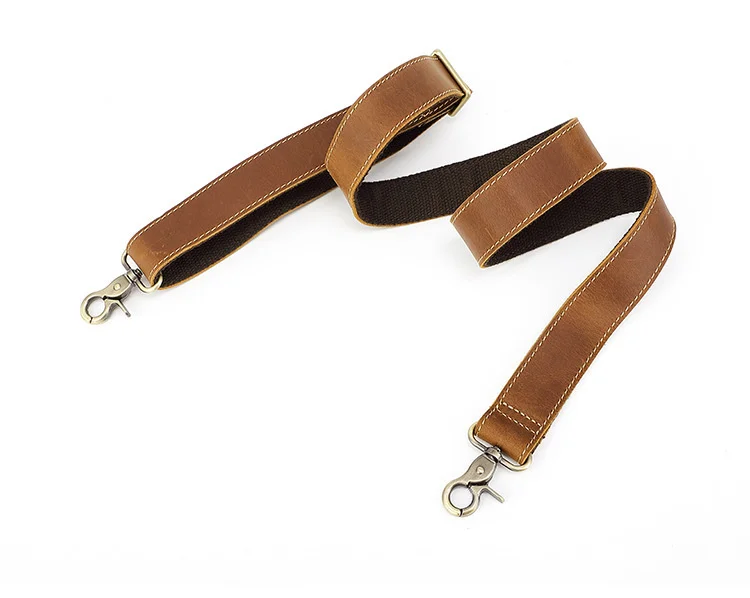 Unisex Black Real Cowhide Leather Bag Straps Shoulder Crossbody Adjustable Genuine Leather Shoulder Straps for Bag