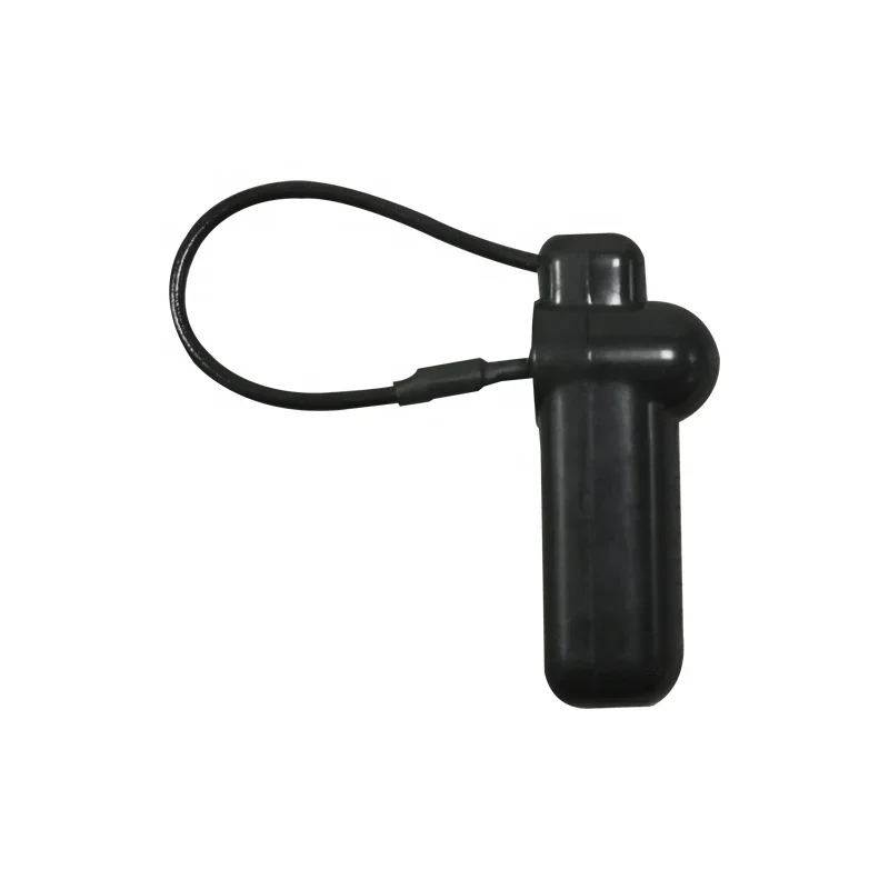 Security Tag 100 pcs steel wire lanyard for Clothing RF 8.2 MHz EAS hard tag for store Black ABS material reusable