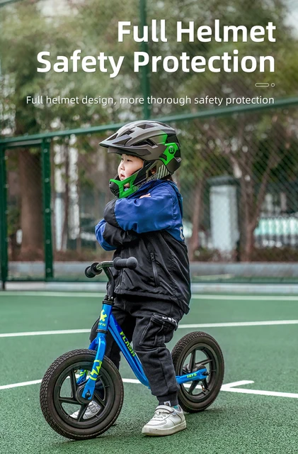 ROCKBROS Casco de bicicleta de cara completa para niños pequeños, cascos de  bicicleta de montaña para niños de 5 a 14 años, anticolisión, barbilla
