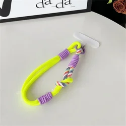 Cute Decorative Mobile Phone Wrist Strap with Anti - Loss Features and Twist Rope Design - Wrist strap (A)