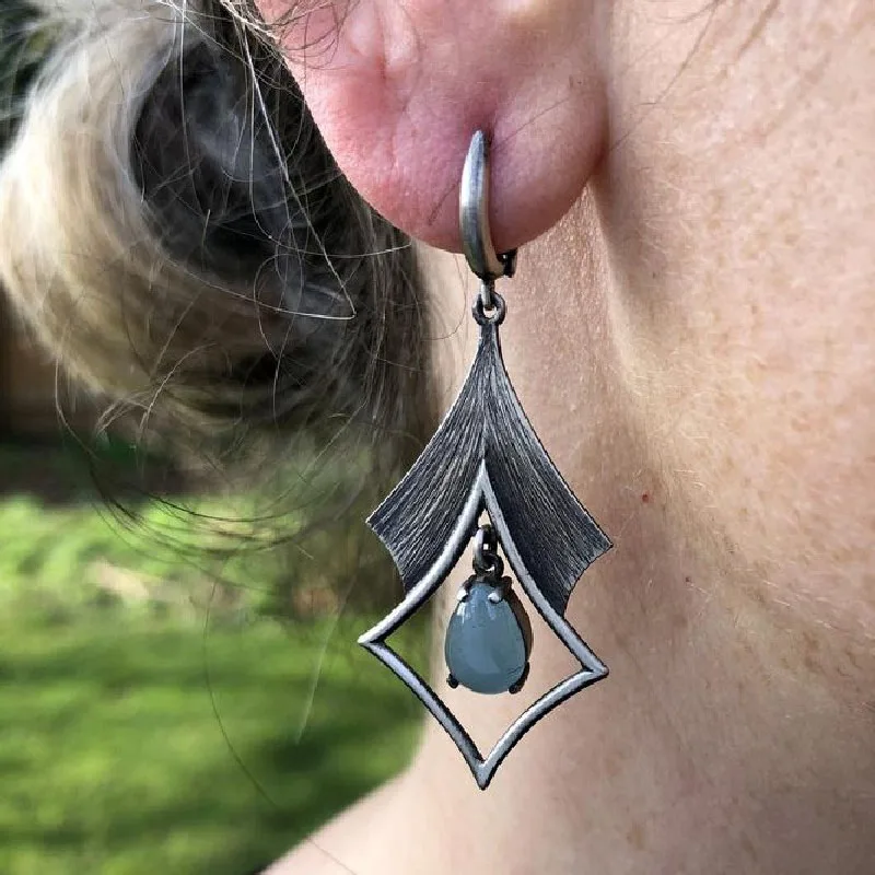 Vintage Tribal Spiral Dangle Earrings for Women Metal Geometry Twist Bronze Metal Painting Pattern Ethnic Earrings Gift - Image 5