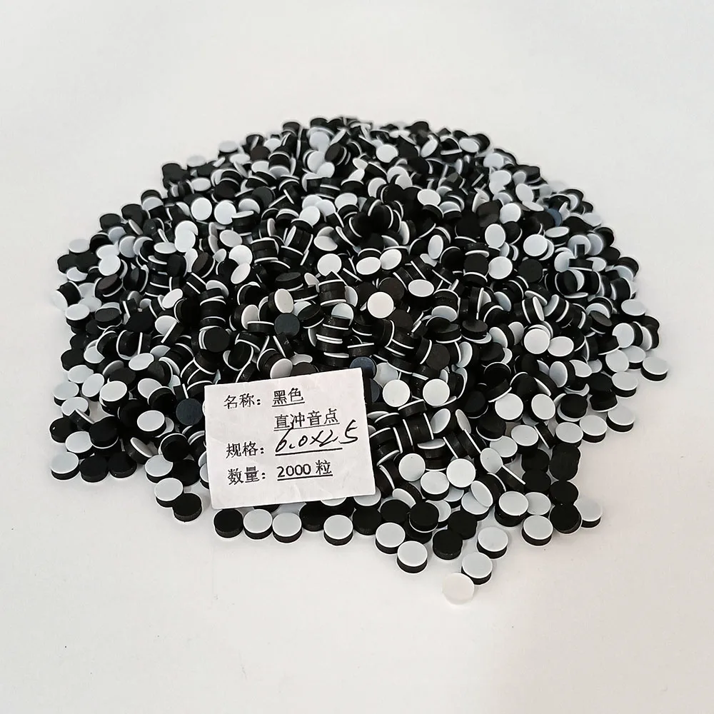 100 Stück Gitarren-Punkte, weiße Perlmutt-Muschel-Griffbrett-Punkte mit Inlay für Gitarren, Ukulelen, Mandoline, Griffbrett, 2,5 mm – Detail 8