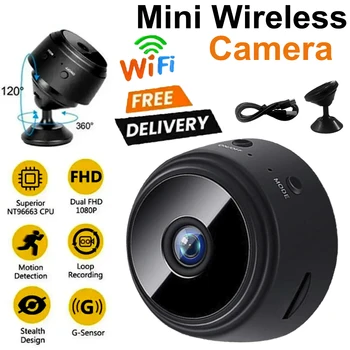 1080P A9 Mini Wifi Camera Magnetic Network Security IP Camera Night Vision Wifi Wireless Portable Infrared Video Voice Record 1