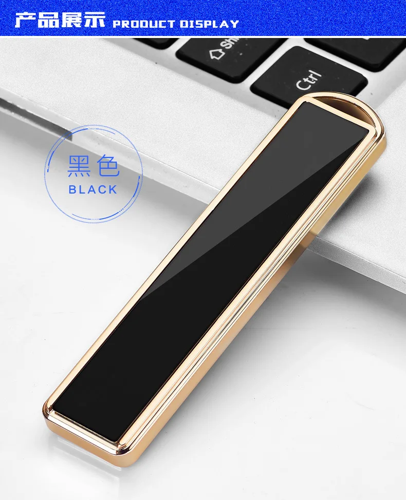 Description Picture 6 of itemUltra thin Windproof Pull down Tungsten Wire Ignition USB Charging Lighter Outdoor Portable Mini Electric Lighters Smoking Gifts