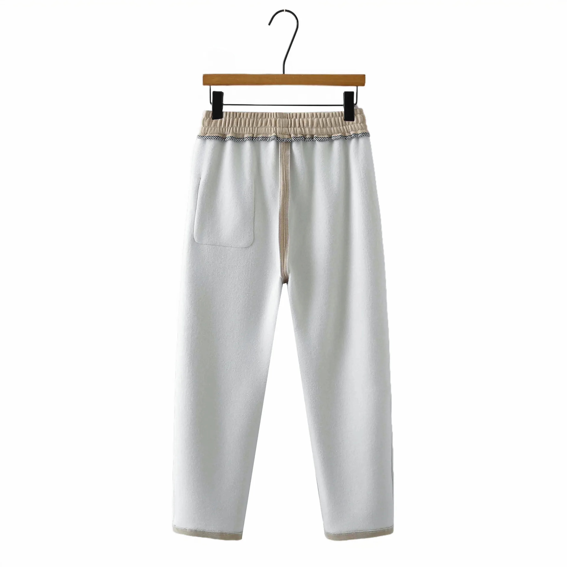 XXXXL Fashion Plus Size Women's Harem Pants 2025 Autumn/Winter New Simple Fleece Casual Warming Trousers 810