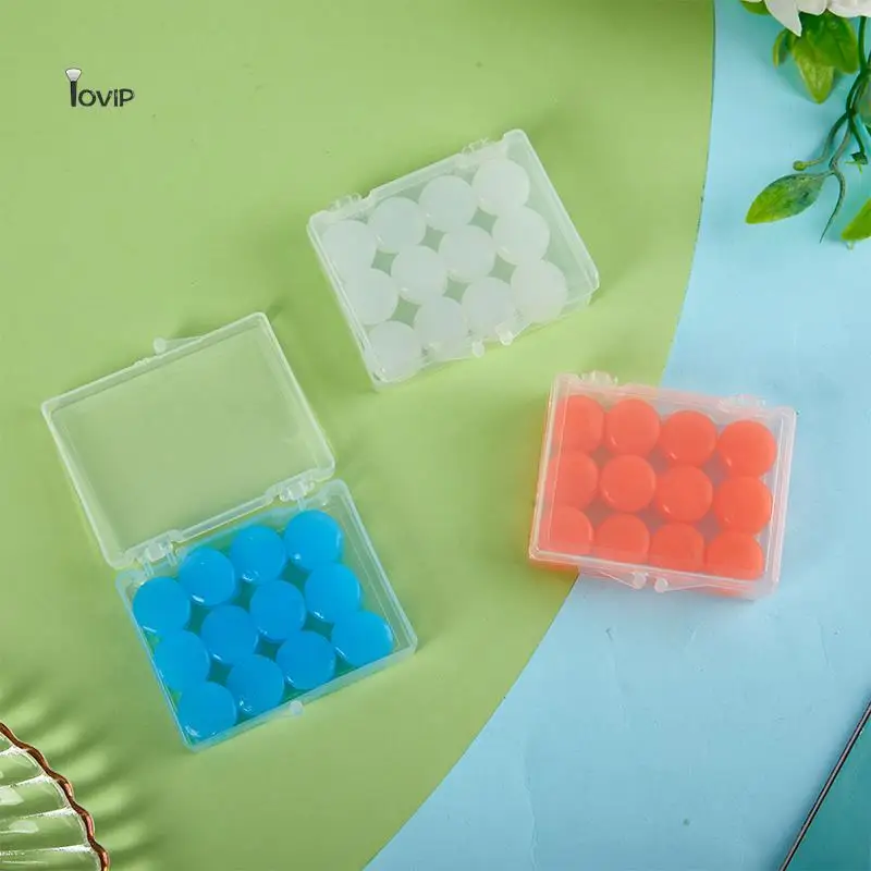 Silicone Earplugs 12PCS Reusable Wax Swimming Moldable Noise Reduction Sleeping Protection