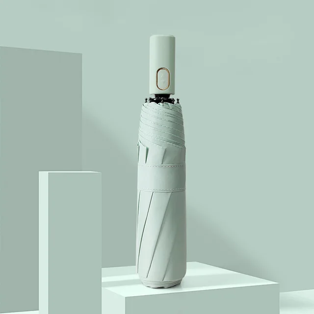 Nagy Méretű Összecsukható Erős Szélálló Utazási Esernyő Család Paraguák 3 Hajtogatott Esővihar Férfiak - Image 6