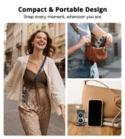 CHUZHAO Mini Retro Digital Camera with 1.54inch Screen 1080p Video 12MP Photos Compact Vintage Portable for Birthday Gift - Image 5