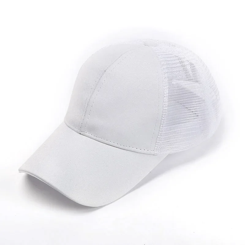 C.C Hatsandscarf Ponytail Baseball Cap - Glitter White, Messy Bun Trucker Hat (BT-6) - View #2