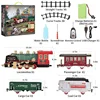 Remote Control Track Train Car Simulation Water Steam Locomotive Playset With Smoke Simulation Model Electric Rail Train Model 1