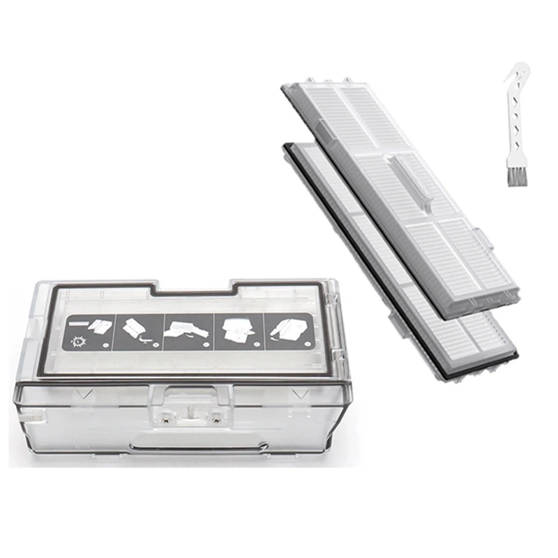 

Лидер продаж, коробка для сбора пыли + моющиеся фильтры, аксессуары для Xiaomi Roborock S7 S70 S75 T7S T7S Plus, робот для подметания пола