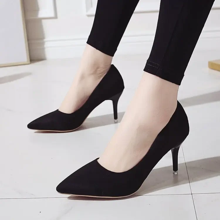 Sexy Elegant Women's Fashion Shoes Leopard Print Fashion Pointed Toe High Heels 8.5cm Sandals Chaussure Femme 2023 2