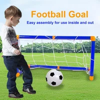 Folding Mini Football Soccer Ball Plastic Removable Goal Post Net Set High-strength Kids Indoor Outdoor Child Birthday Gift