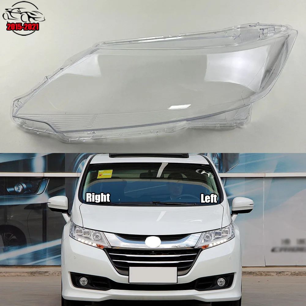 

For Honda Odyssey 2015-2021 Headlight Lens Cover Transparent Lamp Shade Headlamp Shell Plexiglass Replace Original Lampshade