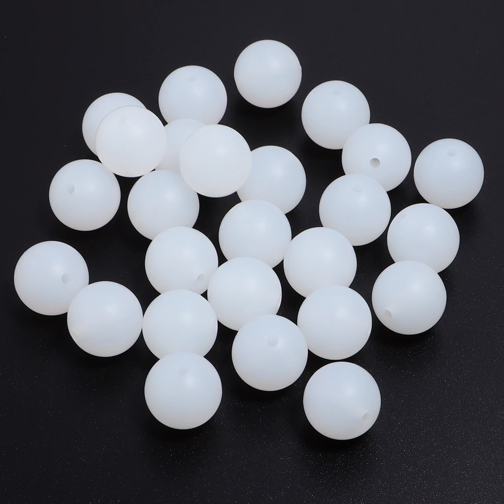 Vibrant Multicolor Silicone Beads for DIY Jewelry & Accessories - 20 Pieces