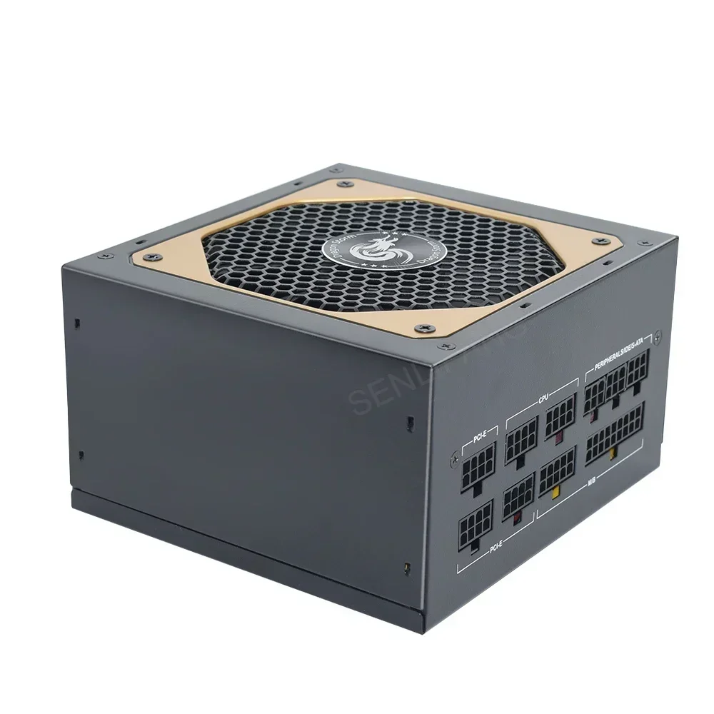 풀 모듈식 ATX 850W 80 플러스 골드 20 + 4 핀 12V 전문 E-스포츠 비디오 게임 컴퓨터 PSU, PC 데스크탑 전원 공급 장치
