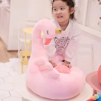 Crown Flamingo Swan Baby Gift Room Decor Washable Removable Chair Learning Seats Kindergarten School Decoration Kid's Plush Sofa 1