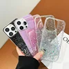 Luxury Bling Glitter Transparent Case For iPhone16 Pro Max 15 14 13 12 11 XR XS X 8 7 Plus mini SE2020 Shockproof Cases Cover 6