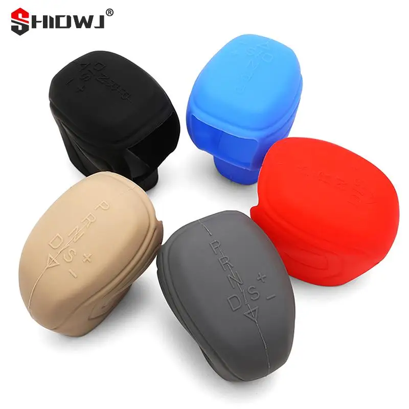 1Pcs Universal Silicone Gear Shift Knob Cover Gear Shift Non Slip Grip Handle Case Automobiles Gear Shift Collar Car Accessories images - 6