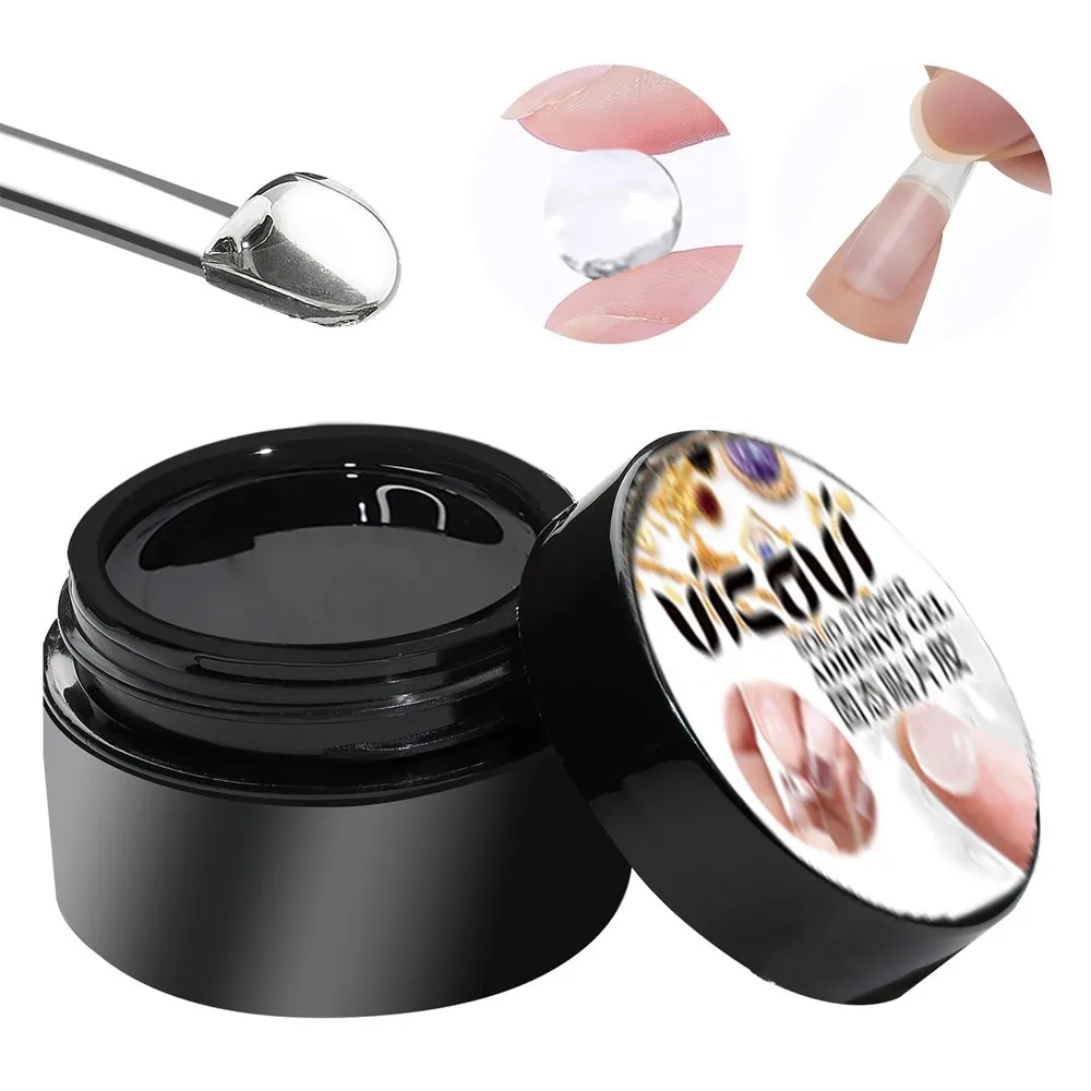 Soft Nail Tips Gel 5ml for Press On False Nails Solid Sticker Adhesive Nail Gel UV Bond Rhinestone Fake Tips Extension Glue nail glue