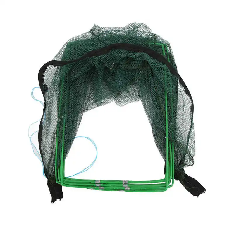 Fishing Bait Trap Crab Net Trap Cage Stainless Steel Frame for