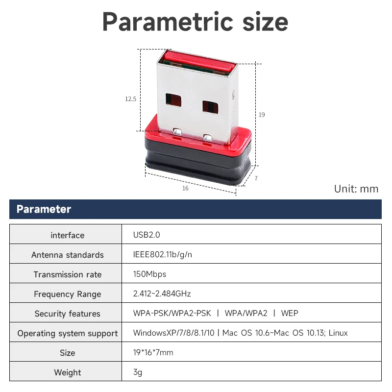 Рисунок 3 - USB беспроводная сетевая карта 150 Мбит/с