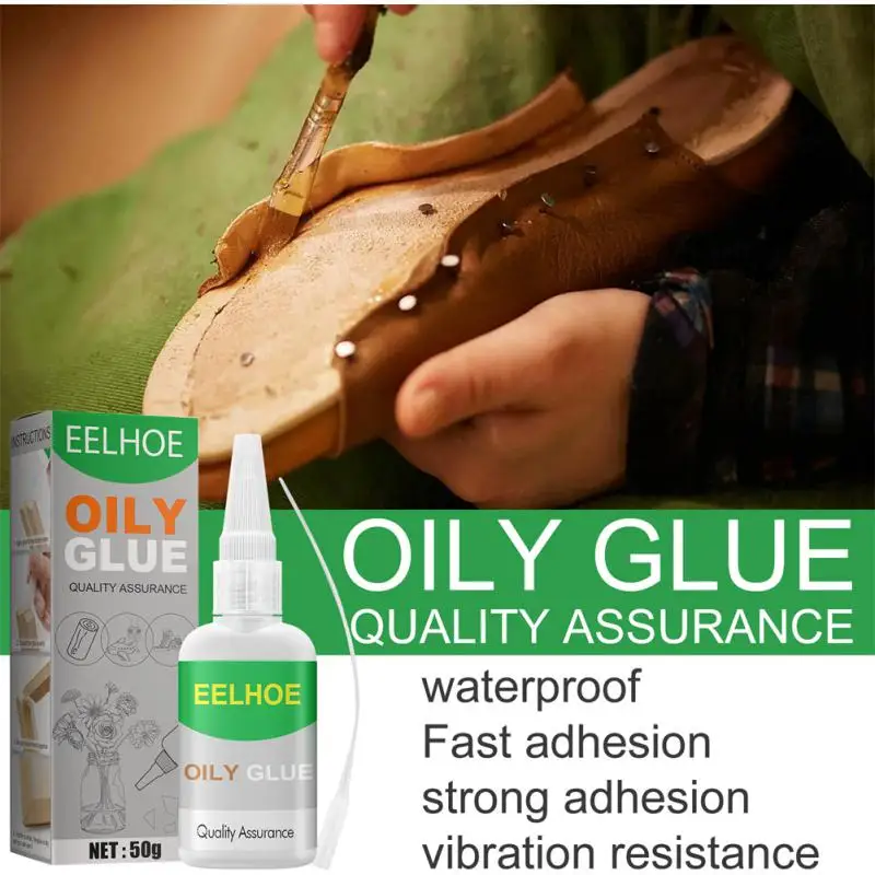 

50g Universal Fast Repair Oily Glue Quick Dry High-Strength Oily Glue Welding Agent For Wood Fabric Leather Metal Glass Ceramic