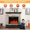 36"Electric Fireplace with Mantel,23 inch Electric Fireplace Insert,TV Stand Heater with Remote Control Timer LED Flame 4
