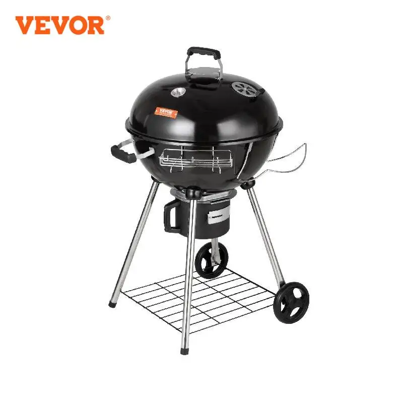 VEVOR 22inch BBQ Portable Grill Apple Shape Charcoal Grilled Barbecue Heating Stove Multifunction Camping Picnic BBQ Oven honeycomb briquette furnace coal briquette oven charcoal stove firewood stove barbecue heating stove