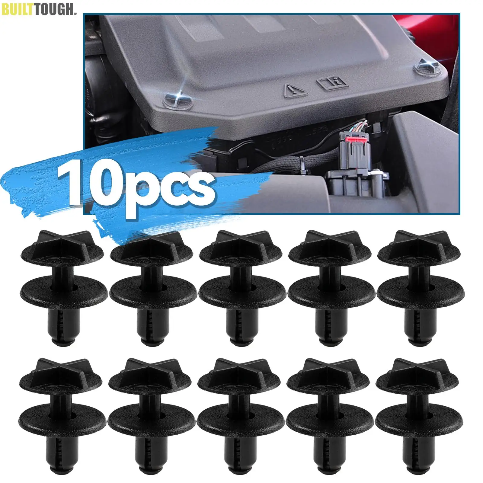 X10 Auto Battery Cover Air Intake Trim Plastic Clips Panel Retainer Fastener For Range Rover Discovery Evoque Accessory Lr024316