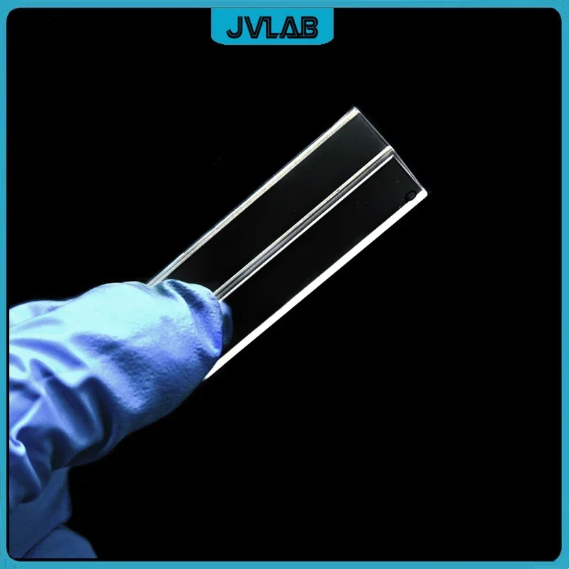 Fluorescent Quartz Cuvette Light Path 10mm Four Side Clear Windows High Light Transmission Frit Sintering Technology 2 / PK quartz cuvette cell