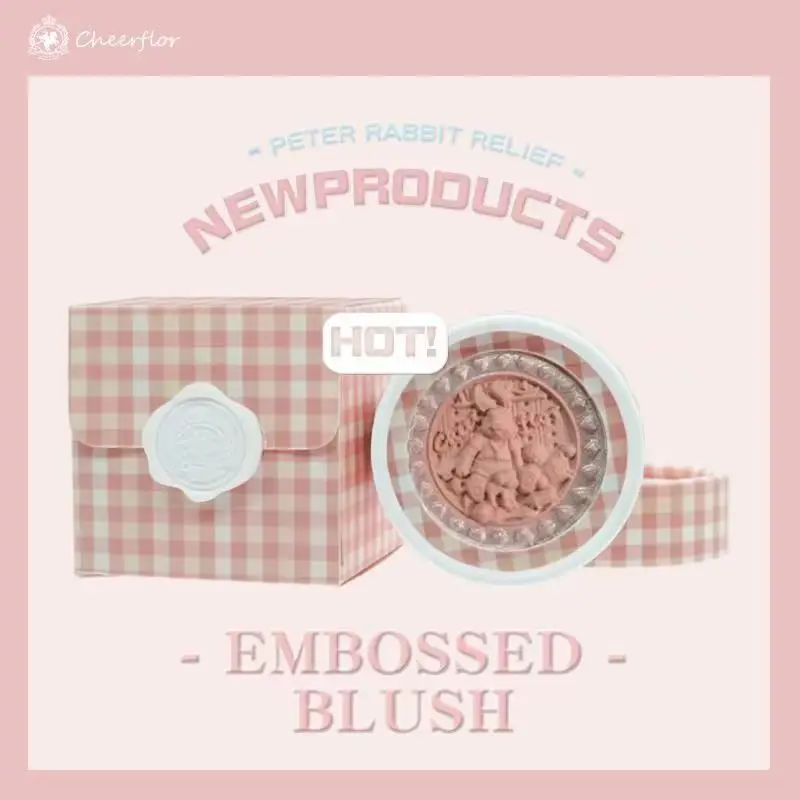 

Kawaii Angel Blush Palette Matte Mineral Blush Powder Bright Shimmer Face Blush Contour and Highlight Blush Palette