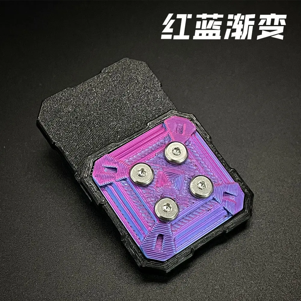 Transparent Square Tactile Slider Magnetic Slider Fingertip Gyro EDC Push Card Fidget Toy ADHD Tool Anxiety Relief Toy Gift