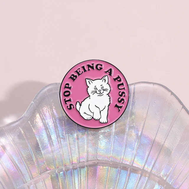 Cartoon Cat Enamel Pins Brooches Lapel Badge 1