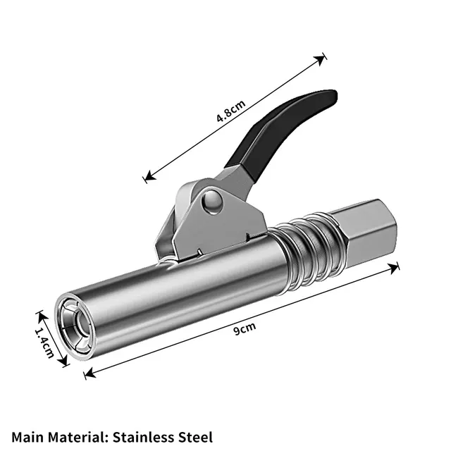 10000Psi Upgrade Steel Core Grease Gun Coupler Mini Manual Grease Pump
