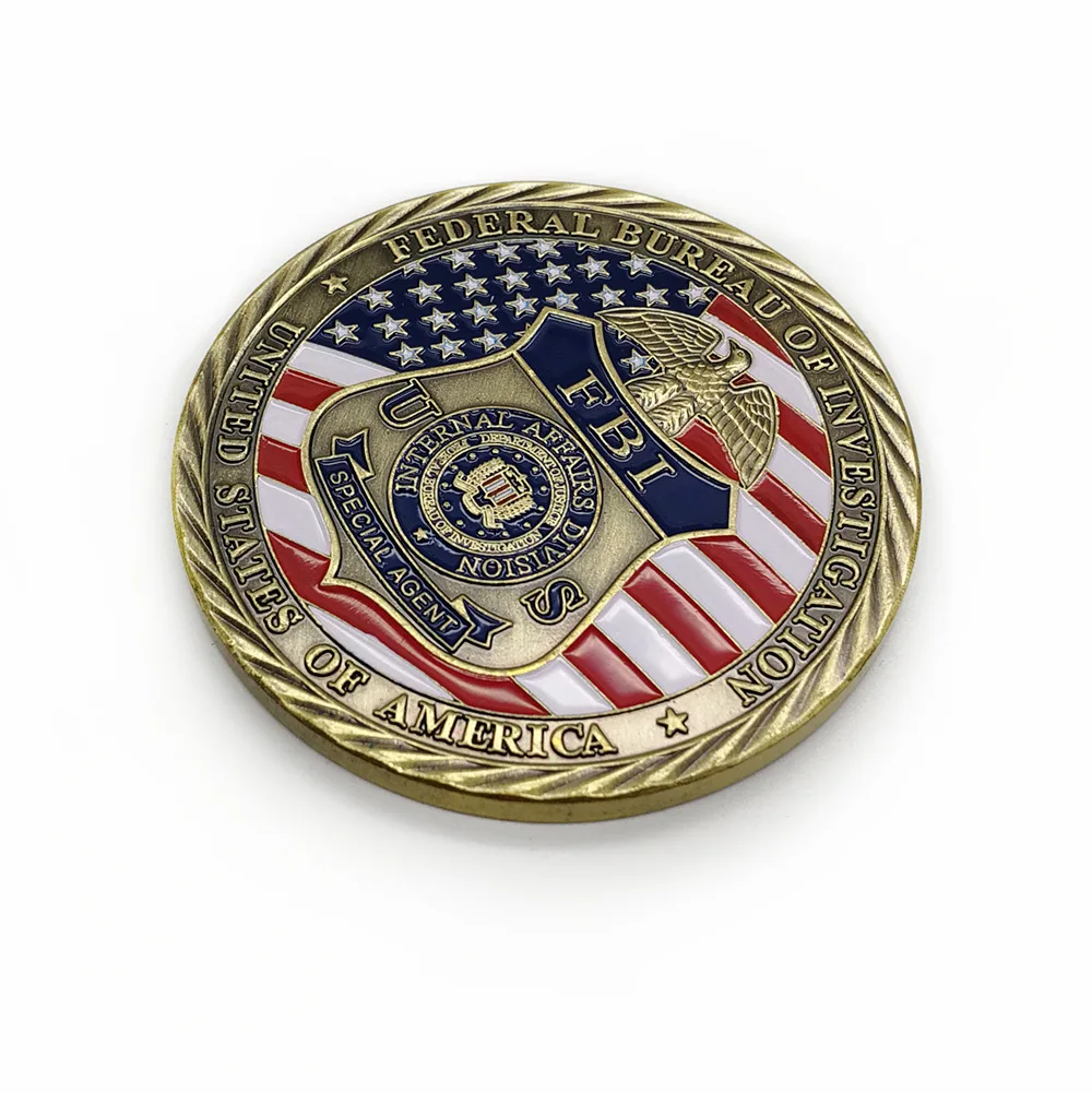 FBI mynt falsk gullbelagt