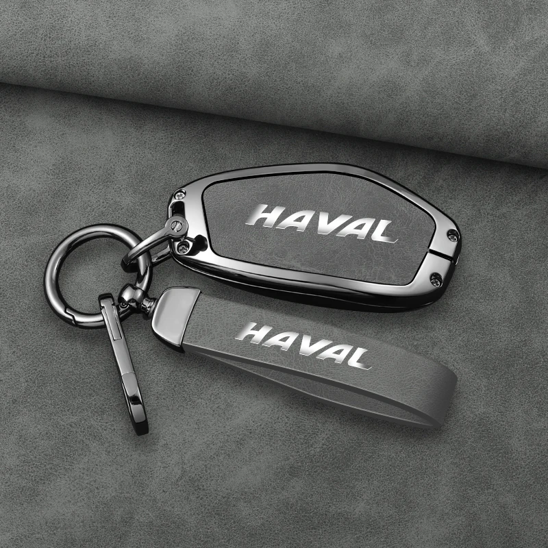Premium Zinc Alloy Car Key Case with Keychain Attachment