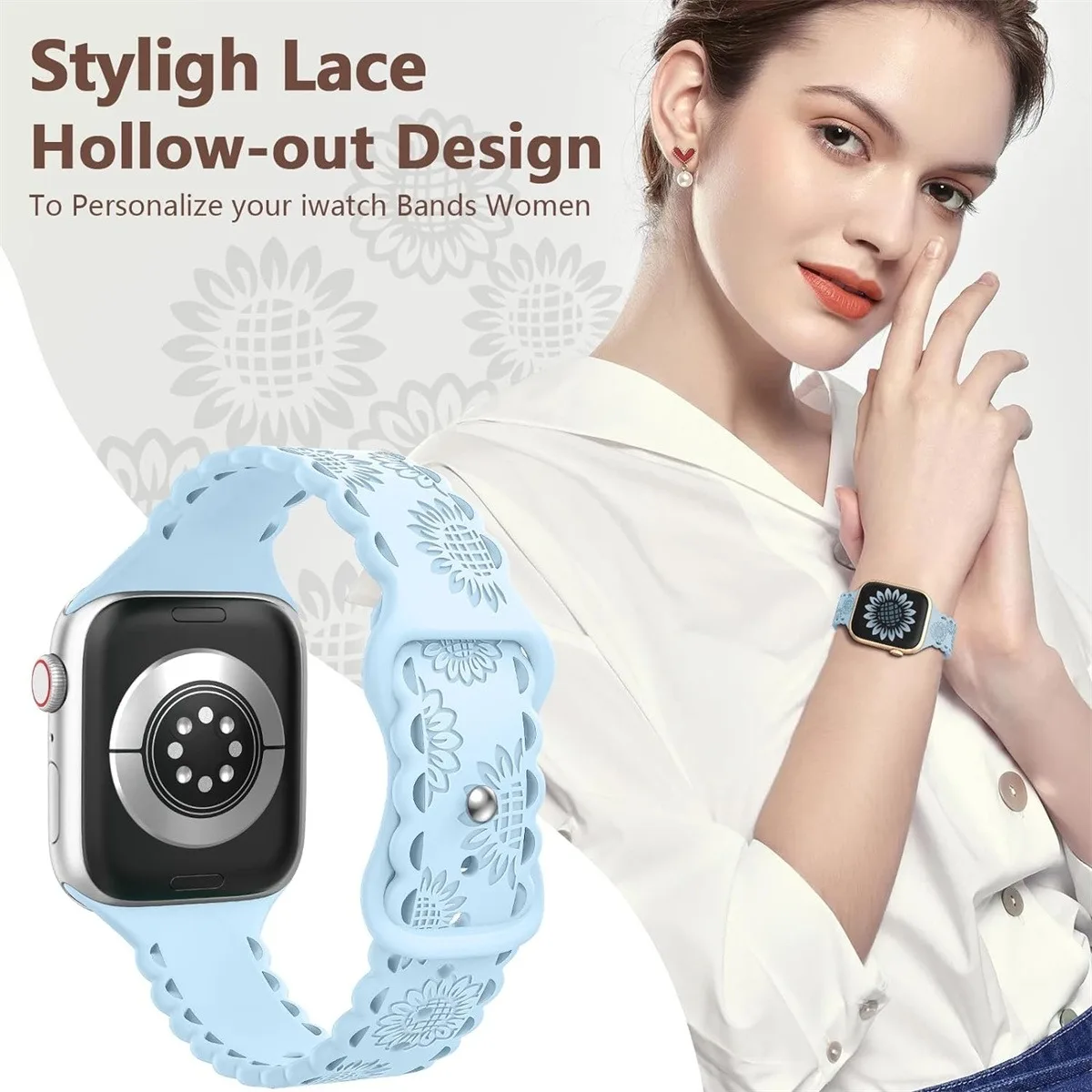 Silicone Watch Band For Smartwatch Sporty Comfortable Strap_voghion.com