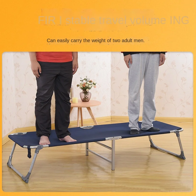 Leather Bed Twin Loft Bed K-star Office Lunch Break Folding Bed Single Canvas Accompany Camping Bed Disaster Relief Portable Comfortable Dropship