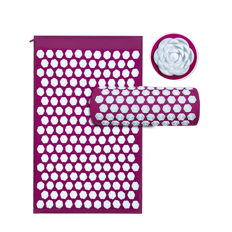 Back and Neck Pain Relief Acupressure Mat and Pillow Set Muscle Relaxation Point Massage Yoga Mat yoga mat massage pad yoga fitness equipment