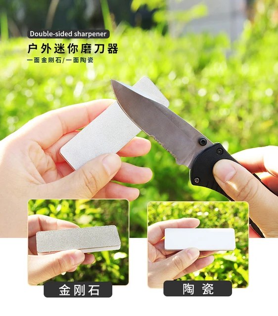 Diamond Sharpening Stone,400/1000 Grit Handheld Double-Sided Diamond  Sharpener 5 in 1 Honeycomb Surface Knife Sharpener Plate Whetstone with  Ceramic 