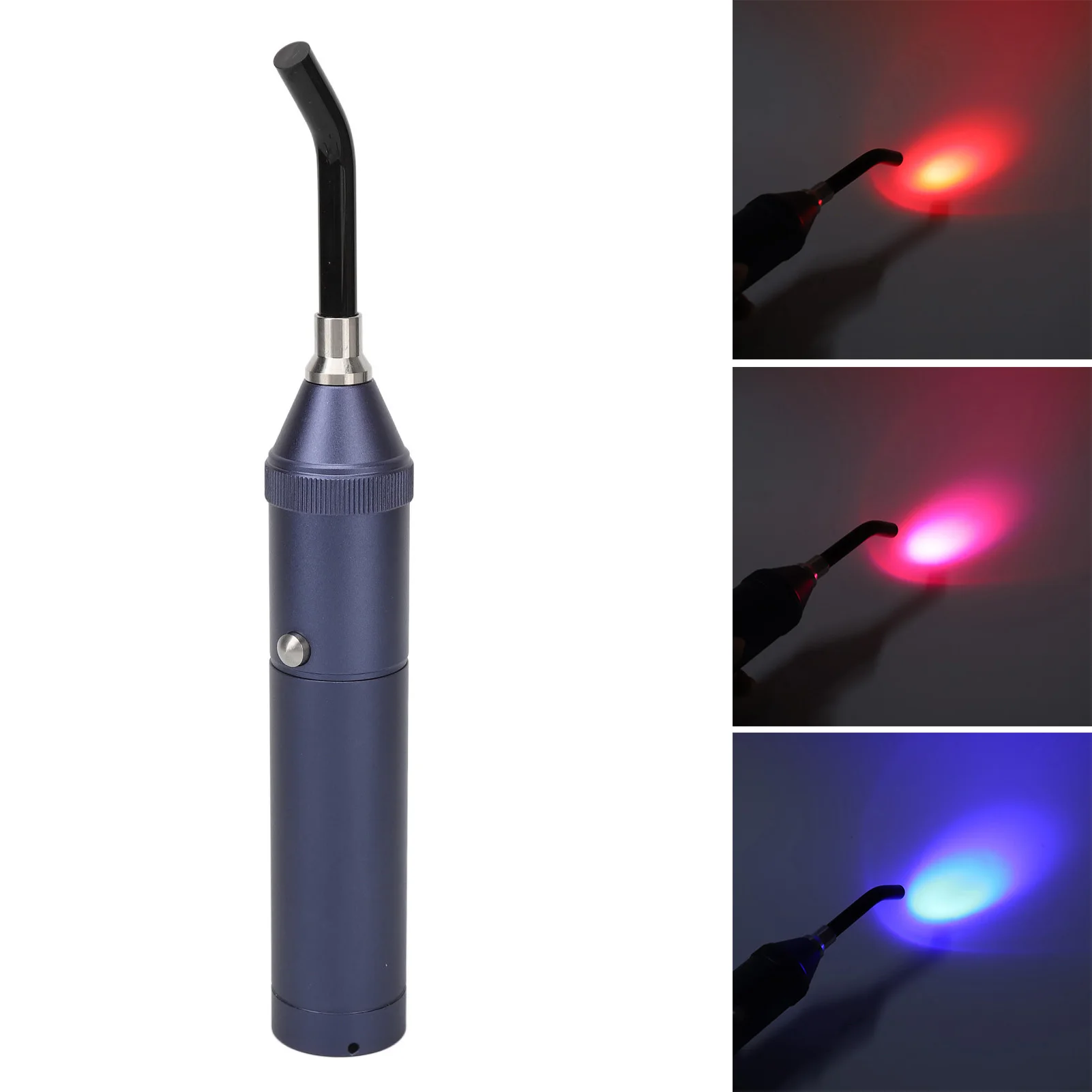 Adjustable Sore Canker Sore Device Detachable Tip Red Blue LED Canker Therapy Device for Lip Nose Ears Muscle Braces
